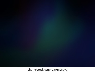 Dark BLUE vector blurred bright background. Colorful abstract illustration with gradient. The blurred design can be used for your web site.