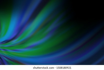Dark BLUE vector blurred bright template. New colored illustration in blur style with gradient. Blurred design for your web site.