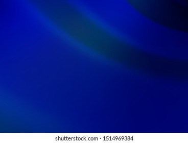 Dark BLUE vector blurred bright template. A vague abstract illustration with gradient. The template for backgrounds of cell phones.