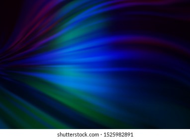 Dark BLUE vector blurred bright template. Shining colored illustration in smart style. Elegant background for a brand book.