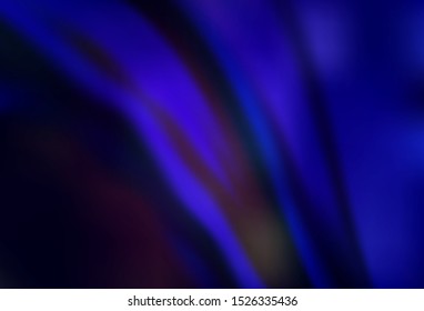 Dark BLUE vector blurred bright template. Colorful illustration in abstract style with gradient. Smart design for your work.