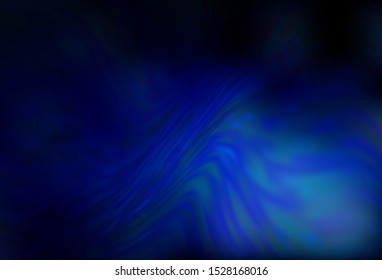 Dark BLUE vector blurred bright pattern. A completely new colored illustration in blur style. New style for your business design.