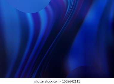 Dark BLUE vector blurred bright template. Colorful abstract illustration with gradient. New design for your business.