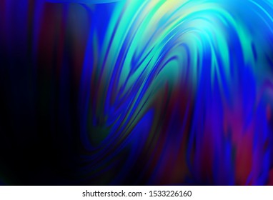 Dark BLUE vector blurred bright template. Creative illustration in halftone style with gradient. New design for your business.