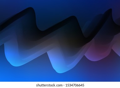 Dark BLUE vector blurred bright pattern. Abstract colorful illustration with gradient. Blurred design for your web site.