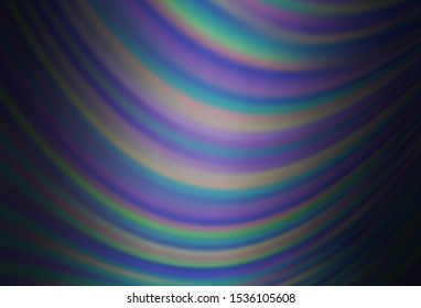 Dark BLUE vector blurred bright template. Abstract colorful illustration with gradient. New style design for your brand book.