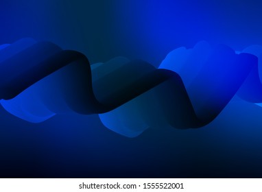 Dark BLUE vector blurred bright pattern. New colored illustration in blur style with gradient. New way of your design.