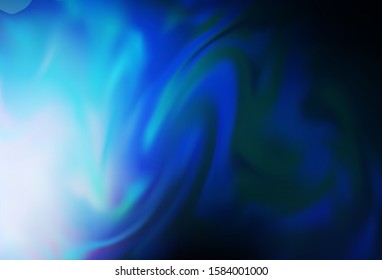 Dark BLUE vector blurred bright template. An elegant bright illustration with gradient. Smart design for your work.