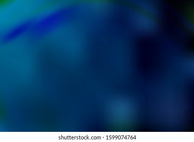 Dark BLUE vector blurred bright pattern. Shining colored illustration in smart style. New style design for your brand book.