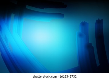 Dark BLUE vector blurred bright template. New colored illustration in blur style with gradient. New design for your business.