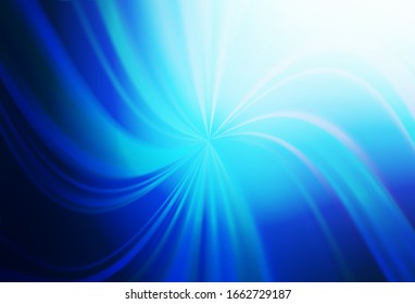 Dark BLUE vector blurred bright pattern. Creative illustration in halftone style with gradient. New style for your business design.