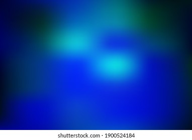El vector azul oscuro borra la plantilla brillante. Nueva ilustración coloreada en estilo borroso con gradiente. Diseño inteligente para su trabajo.