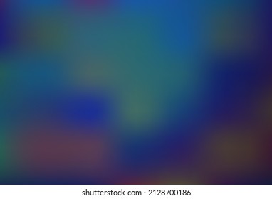 El vector azul oscuro borra el patrón brillante. Ilustración abstracta vaga con gradiente. Plantilla totalmente nueva para su diseño.