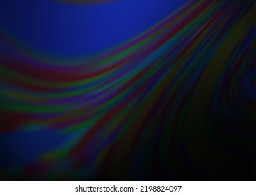El vector azul oscuro borra la plantilla brillante. Ilustración abstracta colorida con gradiente. Una plantilla completamente nueva para su diseño.