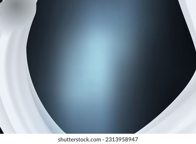 El vector azul oscuro borra la plantilla brillante. Una elegante ilustración brillante con gradiente. Nueva forma de tu diseño.