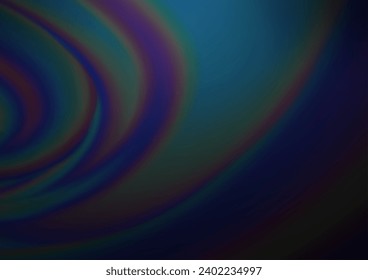 El vector azul oscuro borra la plantilla brillante. Una elegante ilustración brillante con gradiente. El diseño borroso se puede usar para su sitio web.