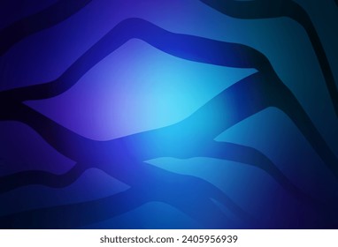 Dark BLUE vector blurred bright pattern. Glitter abstract illustration with gradient design. Smart design for your work.