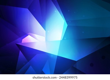 Dark BLUE vector Blurred bubbles on abstract background with colorful gradient. Modern abstract illustration with colorful water drops. Elegant design for wallpapers.