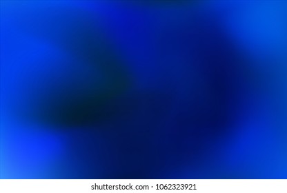 Dark BLUE vector blurred and colored pattern. A vague abstract illustration with gradient. The blurred design can be used for your web site.