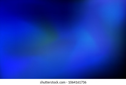 Dark BLUE vector blurred and colored pattern. Brand-new colored illustration in blurry style with gradient. A completely new template for your business design.