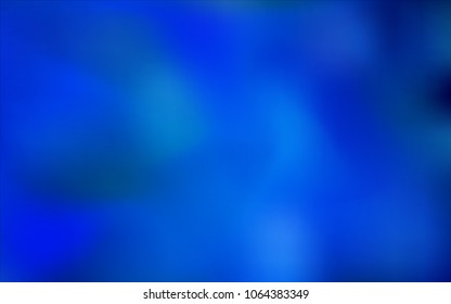Dark BLUE vector blurred and colored pattern. Brand-new colored illustration in blurry style with gradient. A completely new design for your business.