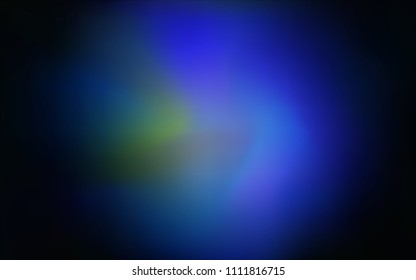 Dark BLUE vector blurred and colored pattern. Creative illustration in halftone style with gradient. The best blurred design for your business.