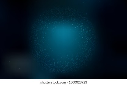 Dark BLUE vector blurred and colored pattern. Glitter abstract illustration with gradient design. Background for designs.