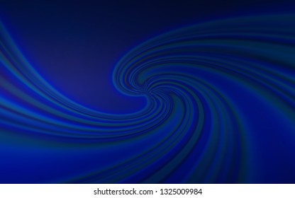 Dark BLUE vector blurred and colored pattern. Creative illustration in halftone style with gradient. New style for your business design.