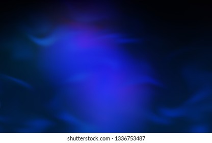 Dark BLUE vector blurred and colored pattern. Creative illustration in halftone style with gradient. Blurred design for your web site.