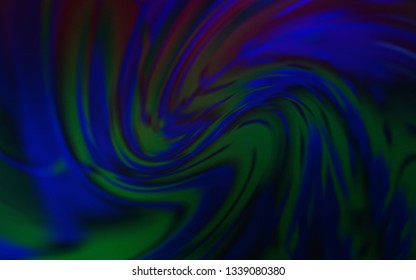 Dark BLUE vector blurred and colored pattern. Colorful abstract illustration with gradient. New design for your business.