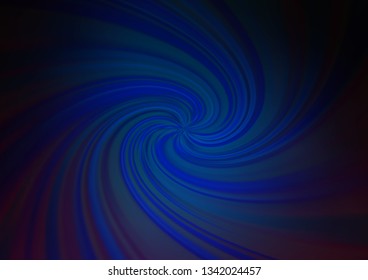 Dark BLUE vector blurred and colored background. Colorful illustration in blurry style with gradient. A new texture for your design.