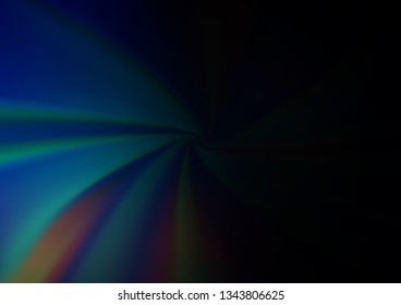Dark BLUE vector blurred and colored template. Colorful illustration in abstract style with gradient. Brand new design for your business.
