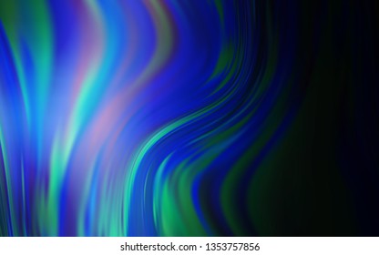 Dark BLUE vector blurred and colored pattern. New colored illustration in blur style with gradient. Background for a cell phone.