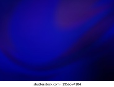 Dark BLUE vector blurred and colored template. Glitter abstract illustration with an elegant design. The best blurred design for your business.