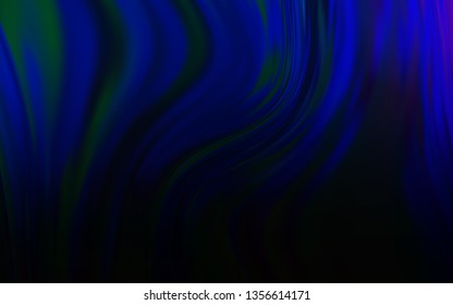 Dark BLUE vector blurred and colored pattern. Shining colored illustration in smart style. Elegant background for a brand book.
