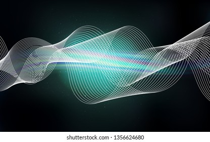Dark BLUE vector blurred and colored pattern. A completely new colored illustration in blur style. New way of your design.