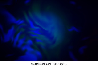 Dark BLUE vector blurred and colored pattern. New colored illustration in blur style with gradient. New style design for your brand book.