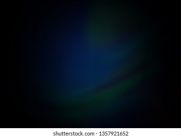Dark BLUE vector blurred and colored template. A completely new color illustration in a bokeh style. The template for backgrounds of cell phones.