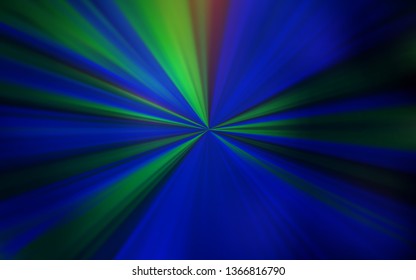 Dark BLUE vector blurred and colored pattern. Colorful illustration in abstract style with gradient. Elegant background for a brand book.