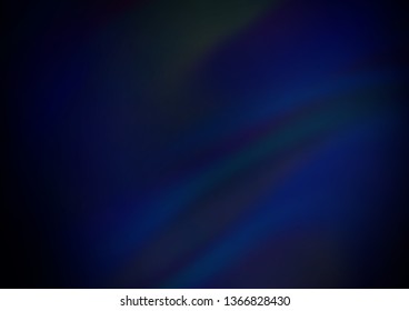Dark BLUE vector blurred and colored template. Colorful illustration in blurry style with gradient. The template can be used for your brand book.