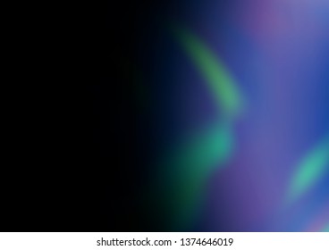 Dark BLUE vector blurred and colored background. Colorful illustration in abstract style with gradient. The template for backgrounds of cell phones.