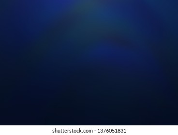 Dark BLUE vector blurred and colored template. A vague abstract illustration with gradient. A completely new design for your business.