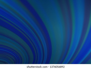 Dark BLUE vector blurred and colored background. Colorful illustration in blurry style with gradient. The best blurred design for your business.
