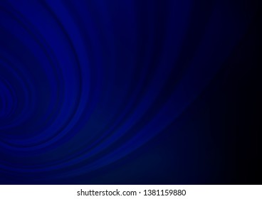 Dark BLUE vector blurred and colored background. Creative illustration in halftone style with gradient. The template for backgrounds of cell phones.