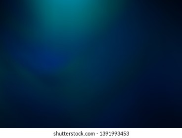 Dark BLUE vector blurred and colored background. Colorful illustration in abstract style with gradient. A completely new design for your business.