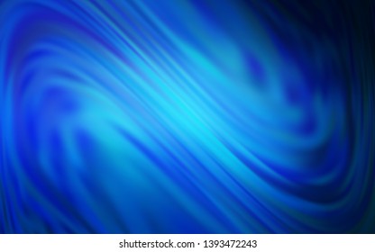 Dark BLUE vector blurred and colored pattern. Glitter abstract illustration with gradient design. Elegant background for a brand book.