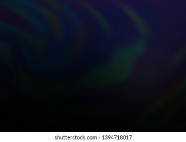 Dark BLUE vector blurred and colored template. Glitter abstract illustration with an elegant design. The best blurred design for your business.