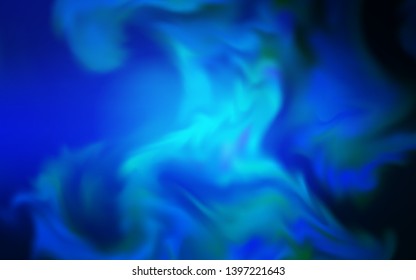 Dark BLUE vector blurred and colored pattern. Colorful abstract illustration with gradient. Blurred design for your web site.