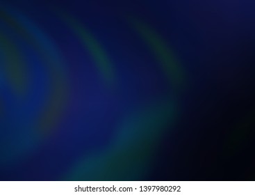 Dark BLUE vector blurred and colored template. A completely new color illustration in a bokeh style. The best blurred design for your business.