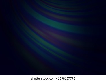 Dark BLUE vector blurred and colored template. Modern geometrical abstract illustration with gradient. A completely new design for your business.